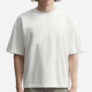 Nueva Camiseta de Punto para Hombre, 100% Algodón Premium, Manga Corta, Personalizable, Talla Grande, de Alta Calidad, Secado Rápido, Transpirable, Lisa - Product Image 6