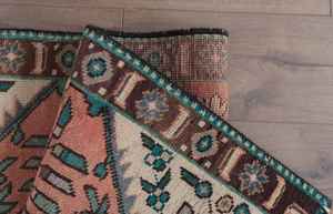 Hand knotted Orange Vintage Turkish Rug Customizable Size Wool Decorative Area Rug Set for Home Hotels Living room - Product Image 4