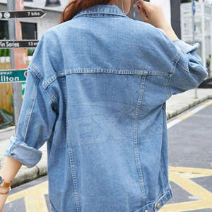Vêtements Vêtements Veste en jean à séchage rapide pour femmes Street Wear Veste en jean pour femmes au prix de gros - Product Image 4