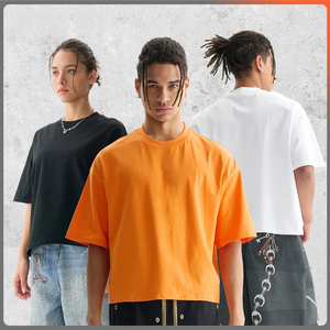 เสื้อยืดโอเวอร์ไซส์สำหรับผู้ชายเสื้อยืดผ้าฝ้าย100ลายปักออกแบบได้ตามที่ต้องการน้ำหนักมาก - Product Image 1