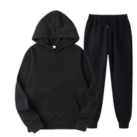 Ensemble sweat à capuche et pantalon de survêtement décontracté pour homme, tricoté, coupe ajustée, 100 % coton respirant, style urbain, qualité supérieure