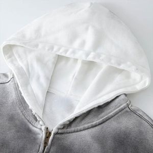 Sweat-shirts pour hommes de haute qualité, effet délavé, confortables, tendance, en coton mélangé, hiver, logo personnalisé brodé, séchage rapide - Product Image 6