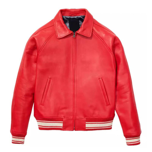 Veste de baseball varsity de haute qualité en gros, style hip-hop, avec logo personnalisé, manches en cuir et laine - Product Image 1