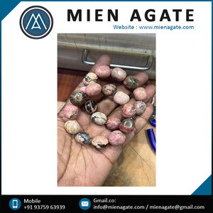 Venta al por mayor a granel Rosa natural Rodocrosita pulido piedras preciosas redondas pulseras de cuentas hombres mujeres regalo aniversario de boda - Product Image 4