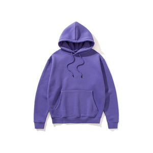 Sudadera de bolsillo con capucha y hombros caídos de lana de peso pesado - Product Image 5