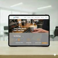 Conception de site Web de café ou de café abordable Agence de développement Web fiable en Inde offrant une forte présence en ligne