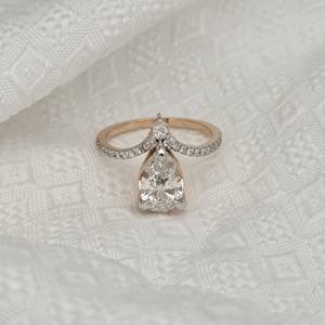 Classique 14k White Lab-Certified VVS Quality Wedding Party-Ready Hip Hop Style Cut Lab Grown Diamond Ring pour hommes et femmes - Product Image 3