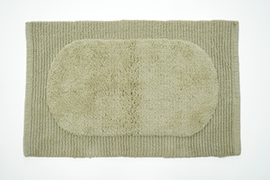 Handmade Modern Bathmat Unique Scallop Shape Cotton for Stylish <b>Bathrooms</b> and Hotels Novelty Pattern - Product Image 2