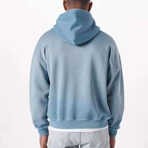 เสื้อฮู้ดดี้ผู้ชายผ้าเทอร์รี่คอตตอนเนื้อหนัก 500gsm ล้างสีแบบเฟด สไตล์โอเวอร์ไซส์ พิมพ์โลโก้ตามสั่ง ล้างสีแบบแอซิด - Product Image 3
