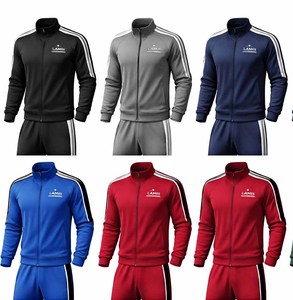 Survêtement de jogging en molleton respirant de haute qualité, personnalisé, noir, 100% coton, grande taille pour hommes, écologique - Product Image 4