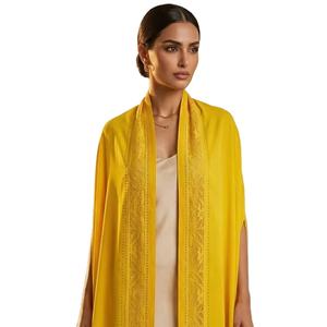 Hijab en Chiffon Africain de Luxe, Écharpe Florale d'Été Brodée de Strass, Qualité Supérieure, Respirante, Châle Ethnique - Product Image 1