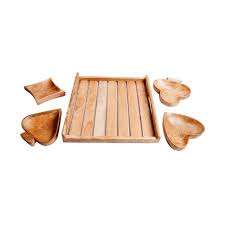 Plateau de service en bois en forme de feuille moderne, meilleure finition, articles de cuisine pour la maison, décoration de table, occasion de mariage - Product Image 2