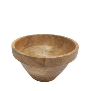 Diseño clásico Mango Wood Server Ware Cuenco redondo Color natural Ensaladera para cocina y decoración de bodas - Product Image 1