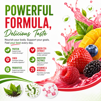Shake protéiné hypocalorique pour adultes pour la perte de poids, 130 calories par portion, poudre de remplacement de repas, minéraux essentiels
