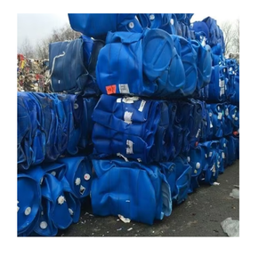 Tambores de plástico HDPE en forma de balas disponibles a granel para la venta de chatarra de tambor limpio y comprimido a bajo costo para compradores industriales - Product Image 5