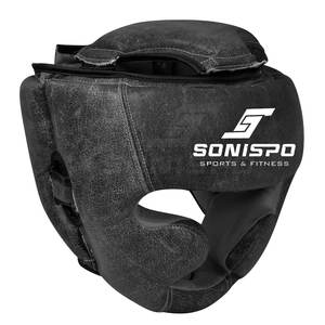 Protector de cabeza de cuero de diseño personalizado de alta calidad, venta completa, Equipo de Boxeo MMA con patrón impreso, protección de entrenamiento físico - Product Image 2