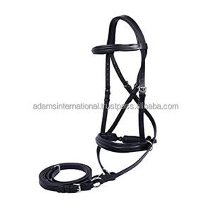 Bride double en cuir de cheval de Weymouth de qualité superbe pour le fabricant de grossiste d'équipement d'équitation de dressage - Product Image 3