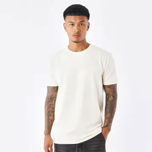 Nueva llegada de los hombres 100% algodón cuello redondo gimnasio ropa de calle camiseta de alta venta transpirable Fitness Casual camiseta de entrenamiento - Product Image 2