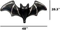 Vente en gros chauve-souris géante Halloween chauve-souris noire ballons en aluminium pour la décoration