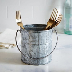 Soporte para utensilios de 3 tazas de metal de estaño galvanizado con estrellas - Product Image 3