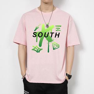 Printed Anti-Wrinkle Breathable Sequined Logo Appliques Polyester Cotton Blend Women's Casual T-Shirt Manufacturer - Product Image 5