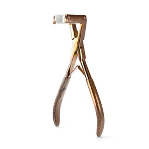 Herramienta para Extensiones de Cabello, Pinzas para Extensiones de Cinta Adhesiva, Pinzas de Acero Inoxidable con Empuñadura de Goma, Herramienta para Aplicación de Extensiones de Cabello - Product Image 2