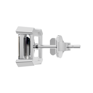 Pendientes Clásicos de Moissanita con Corte Esmeralda, Oro Sólido de 14k, Cuatro Puntas, para Mujer, Venta al por Mayor, Regalo de Boda, Suministro Directo de Fábrica - Product Image 2