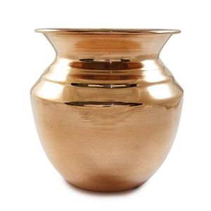 Lota ทองแดงอุปกรณ์เก็บของใช้ในห้องครัวใหม่ล่าสุดออกแบบมาเป็นพิเศษสำหรับวัดศาสนาฮินดู - Product Image 4
