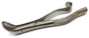 Pinces d'extraction en acier inoxydable Pak d'instruments dentaires sans rouille à motif anglais pakistanais - Product Image 3