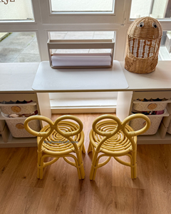 Chaise moderne en rotin naturel pour enfants, sièges en osier écologiques fabriqués à la main pour les fêtes d'anniversaire, les mariages et le salon des bébés - Product Image 5