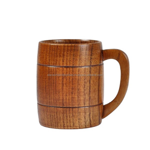 Mug de voyage en bois d'acacia durable et écologique Star World avec couvercle pour café, thé, bière et eau, garde les boissons chaudes/froides, style luxueux - Product Image 1
