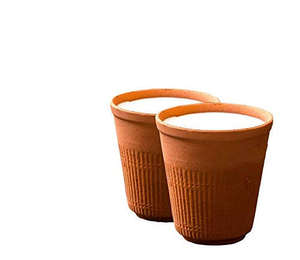 Taza de terracota moderna ecológica para té y bebidas taza de terracota vintage Taza de terracota Taza de arcilla cruda - Product Image 5
