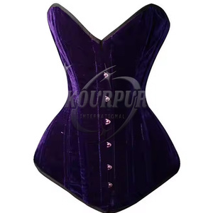 Corsé de Mujer de Alta Calidad Hecho a Medida, Disponible a Precio de Mayoreo, Hecho con Terciopelo por Kourpur International - Product Image 3