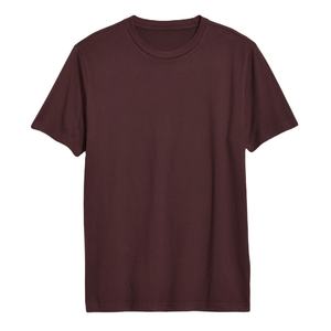 T-shirts en coton grande taille pour hommes, unis, vierges, personnalisables avec logo, décontractés, à manches courtes et col rond, vente en gros - Product Image 1