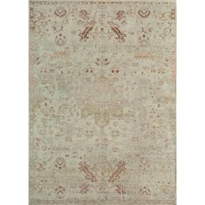 พรมขนสัตว์ถักมือ Erbe GS-1011 สีเบจและสีน้ำตาล ลายเหรียญตรา สำหรับใช้ในบ้าน ห้องนั่งเล่น ทางเดิน ห้องโถง แบบทาบริซ - Product Image 1