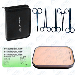 Stainless Steel Scissors Forceps <b>Suture</b> Pad & Training <b>Suture</b> <b>Kit</b> Medic Instrument Complete Surgical <b>Suture</b> Practice <b>Kit</b> - Product Image 5