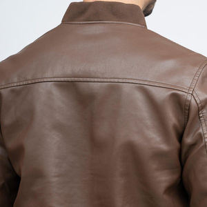 Chaqueta de Cuero PU Personalizable de Fabricante Directo, Cuello Alto, Manga Larga, Estilo Urbano de Invierno, Ropa para la Nieve, Alta Calidad ODM, Azul - Product Image 5