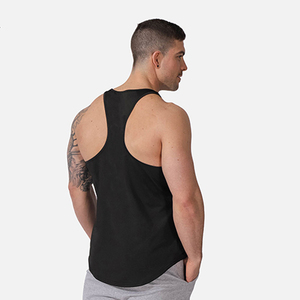 Camiseta Deportiva de Tirantes para Hombre con Logotipo Personalizado, Diseño Acanalado, Transpirable, para Gimnasio, Entrenamiento, Camiseta Gruesa para Verano - Product Image 6