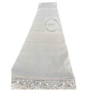 Handmade Macrame <b>Table</b> <b>Runner</b> Custom Size and Design Natural Cotton From India Private Label - Product Image 2