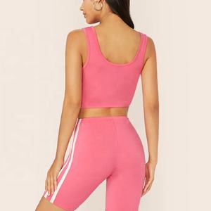 2023 nouveau Design haute qualité femmes vêtements actifs ensemble 80% Polyester 20% Spandex Yoga Sport soutien-gorge pantalon nouveau Yoga vêtements actifs ensemble - Product Image 5