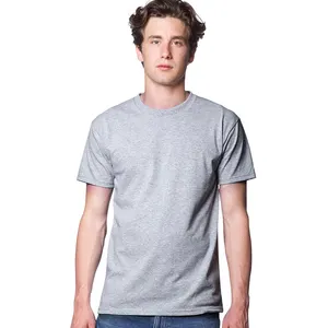 Athletic Heather Gray 17057 Unisex 50/50 Blend Tee T Shirts Premium Wave Wash Tee T Shirt