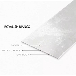 ROYALISH BIANCO Carreaux en céramique solide antidérapants en porcelaine 600x1200mm Design européen moderne avec finition mate Utilisation en intérieur - Product Image 3