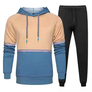 Chándal con forro interior suave para ropa de invierno Chándal con capucha y pantalones de chándal de pierna recta - Product Image 3