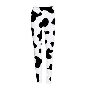 Legging de fitness pour femme en coton bambou de haute qualité, respirant, antibactérien, taille mi-haute, avec logo, idéal pour le yoga et la gym - Product Image 1