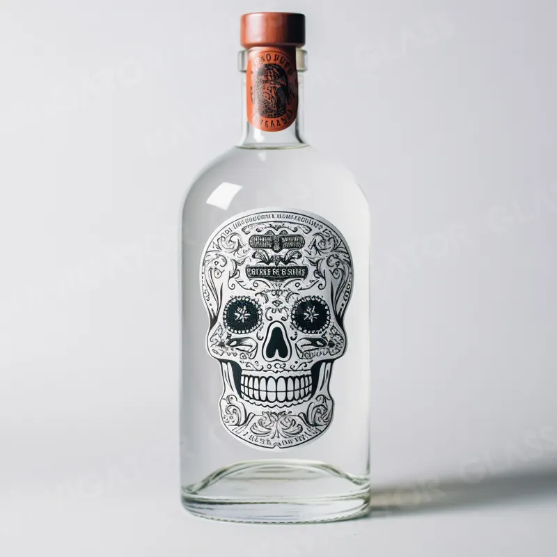 Desain baru mewah 750ml minuman keras Vodka Rum Tequila wiski wiski Brandy langsung disediakan oleh produsen