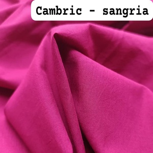 Fabricant de tissus de qualité supérieure super doux personnalisé de l'Inde Collection de tissus Cambric unis en coton 100% de couleur naturelle - Product Image 5