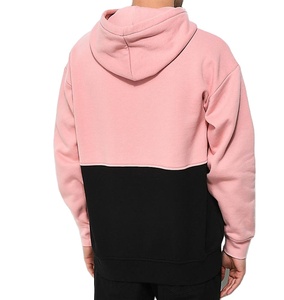 Sudadera con capucha de algodón para hombre con logotipo personalizado al por mayor, patrón personalizado, color dividido, teñido para uso en invierno - Product Image 2