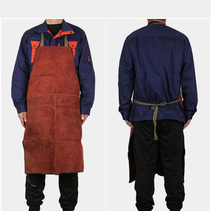 Wholesale High Quality Real Leather <b>Working</b> <b>Apron</b> Welding <b>Apron</b> Leather - Product Image 2