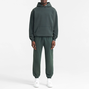 Chándales de Invierno para Hombre con Capucha, de Felpa Francesa de Alta Calidad, Estilo Desgastado, Estampado Puff, Algodón Suave, Diseño Sólido, 360 Gramos - Product Image 3