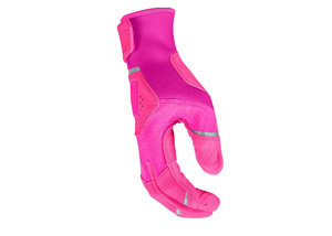 ถุงมือตีเบสบอลสีชมพูหนังคุณภาพพรีเมี่ยมออกแบบได้ตามที่ต้องการถุงมือนวมฝ่ามือขวาระบายอากาศได้มีห่วงคล้องข้อมือทนทาน - Product Image 3